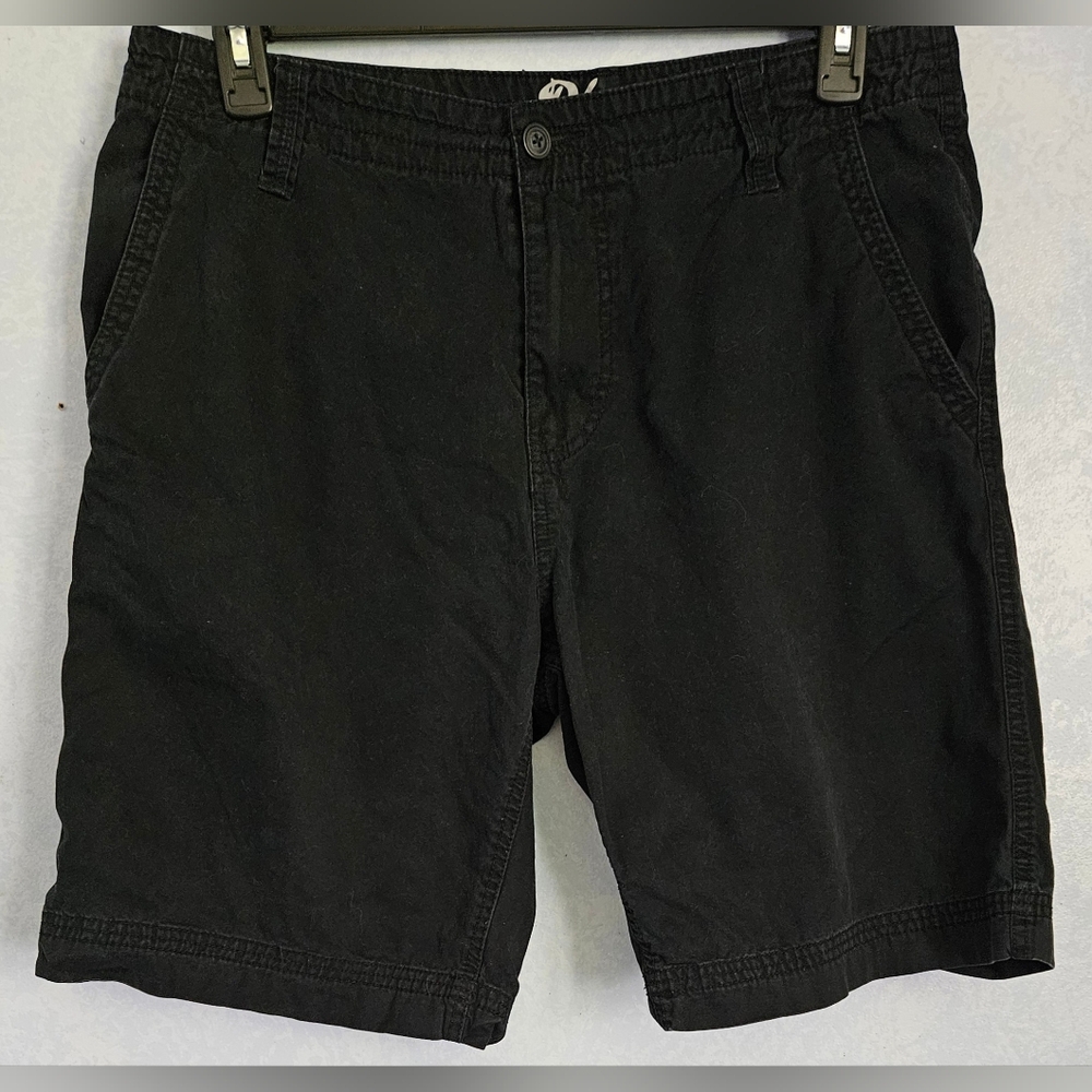🟡 PLUGG Mens Black Cargo Shorts 34
